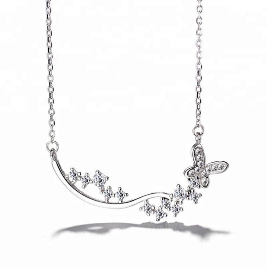 925 Sterling Silver Butterfly Necklace