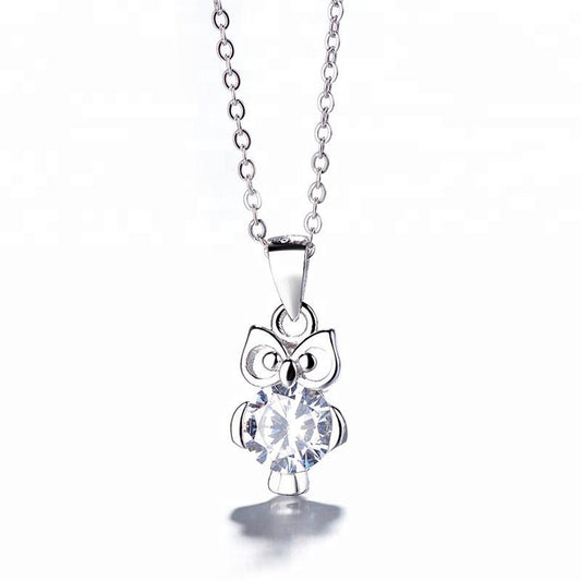 925 Sterling Silver Owl Pendant