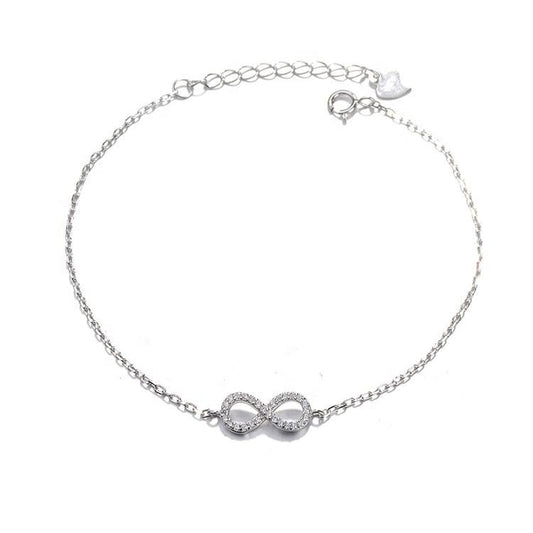 925 Sterling Silver Infinity Bracelet