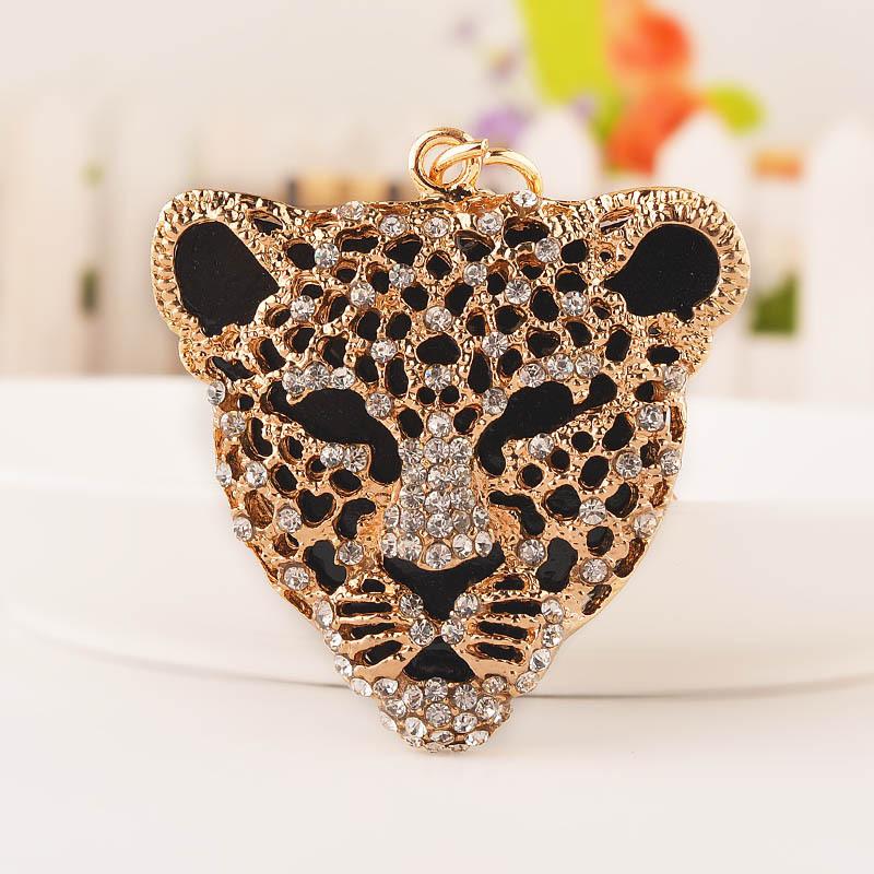 Luxury Golden Leopard Keychain