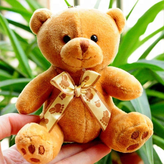 Luxury Mini Brown Teddy Bear Keychain