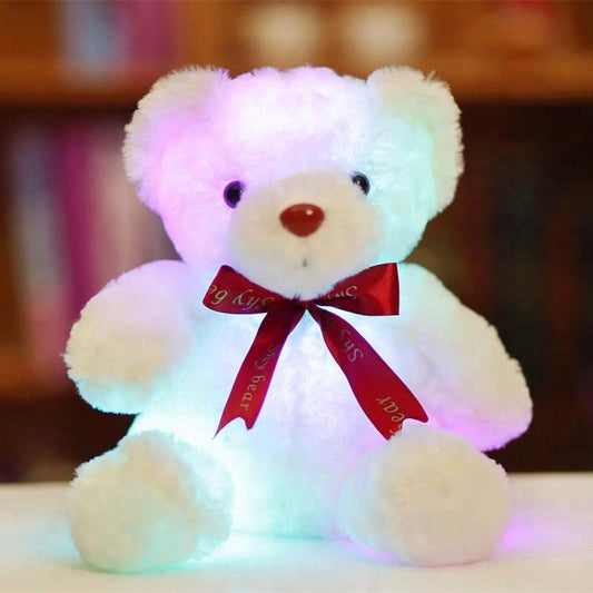 White LED Glow Teddy Bear